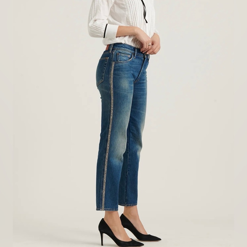 Lucky Brand | Mid Rise Authentic Straight Cropped Jeans | Sz 25